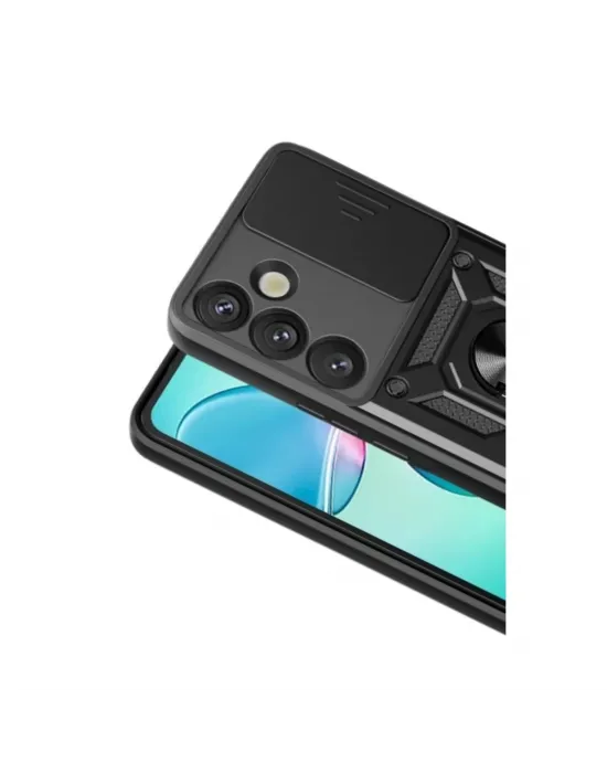 Samsung Galaxy S26 Plus Pars Lens Yüzüklü Silikon - Siyah