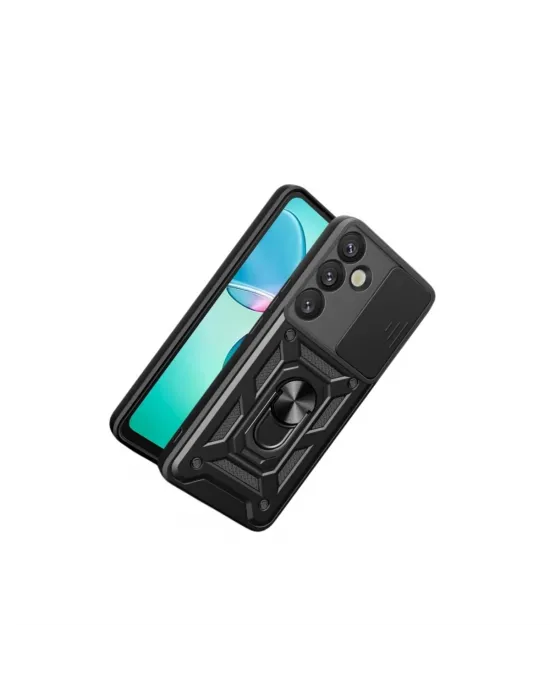 Samsung Galaxy S26 Plus Pars Lens Yüzüklü Silikon - Siyah