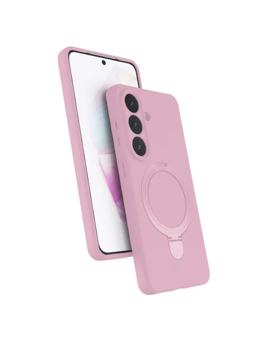 Samsung Galaxy S26 Regal Magsafe Standlı Kapak - Açık Pembe