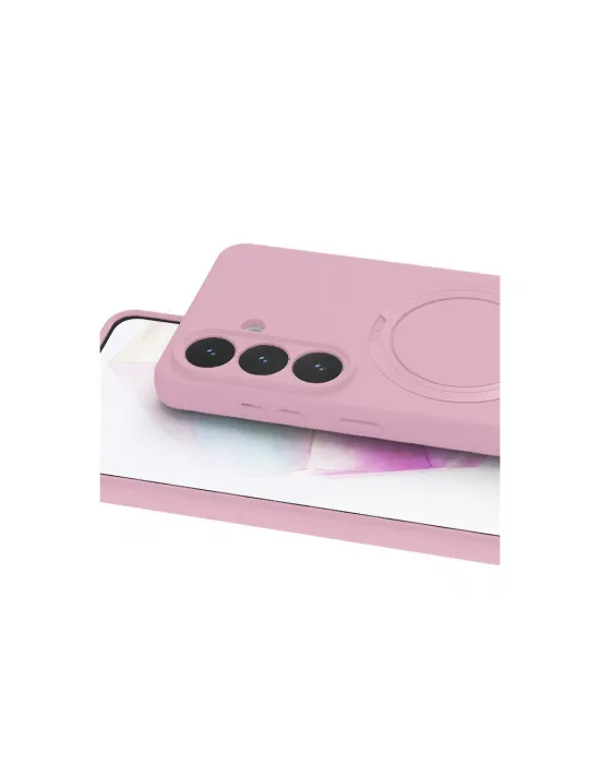 Samsung Galaxy S26 Regal Magsafe Standlı Kapak - Açık Pembe