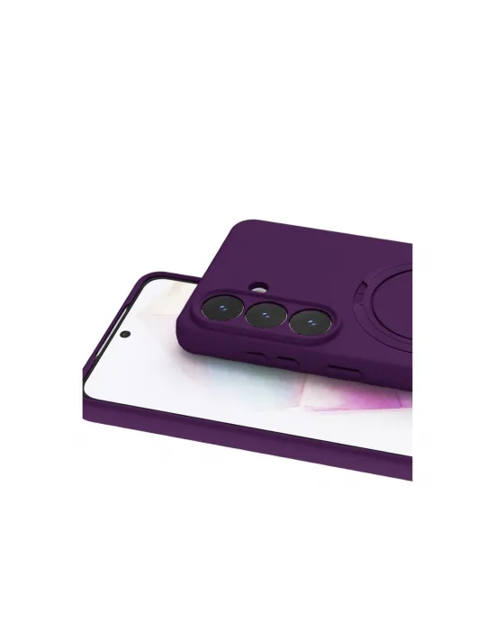 Samsung Galaxy S26 Regal Magsafe Standlı Kapak - Derin Mor