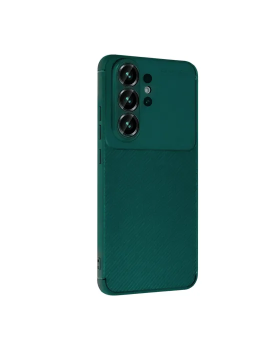 Samsung Galaxy S26 Ultra Auto Focus Karbon Kapak - Koyu Yeşil