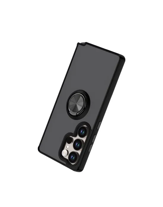 Samsung Galaxy S26 Ultra Montreal Yüzüklü Silikon Kapak - Siyah