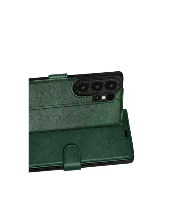 Samsung Galaxy S26 Ultra Trend S Plus Kapaklı Kılıf - Yeşil