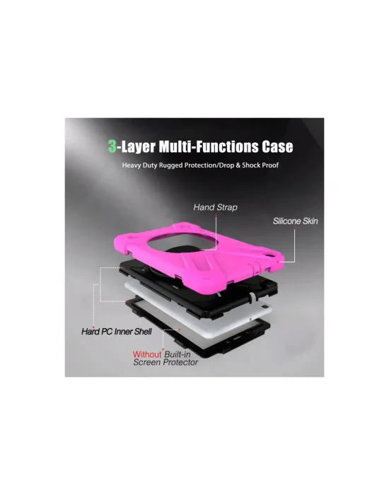 Samsung Galaxy T290 Tab A 8 Kılıf Amazing Tablet Kapak - Pembe