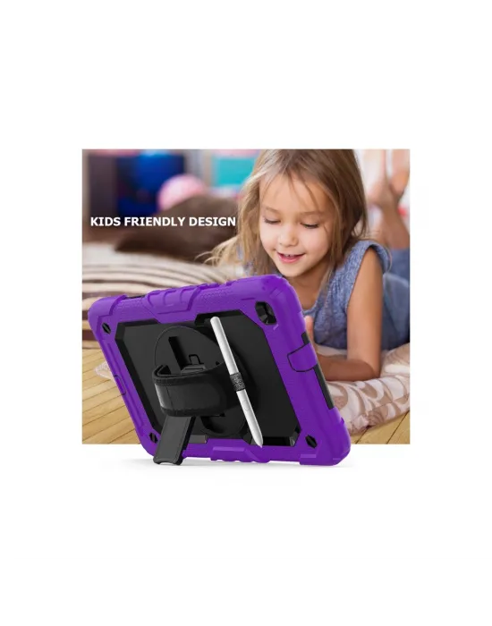 Samsung Galaxy T290 Tab A 8 Kılıf Pars Tablet Kapak - Mor