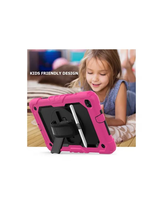 Samsung Galaxy T290 Tab A 8 Kılıf Pars Tablet Kapak - Pembe