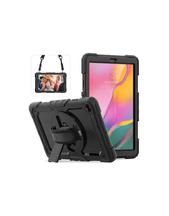 Samsung Galaxy T510 Tab A 10.1 Kılıf Pars Tablet Kapak - Siyah