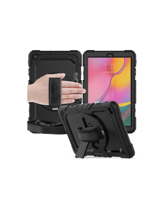 Samsung Galaxy T510 Tab A 10.1 Kılıf Pars Tablet Kapak - Siyah