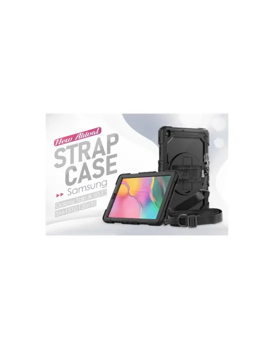 Samsung Galaxy T510 Tab A 10.1 Kılıf Pars Tablet Kapak - Siyah