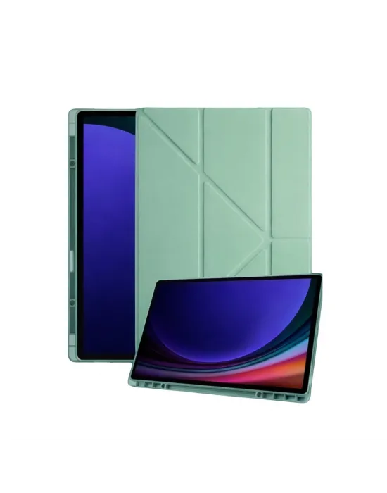 Samsung Galaxy Tab A11 Plus Kalemlikli Mars Tablet Kılıfı - Açık Yeşil
