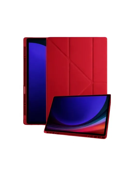 Samsung Galaxy Tab A11 Plus Kalemlikli Mars Tablet Kılıfı - Kırmızı