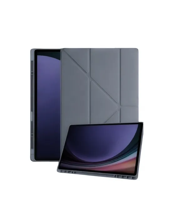 Samsung Galaxy Tab A11 Plus Kalemlikli Mars Tablet Kılıfı - Koyu Gri