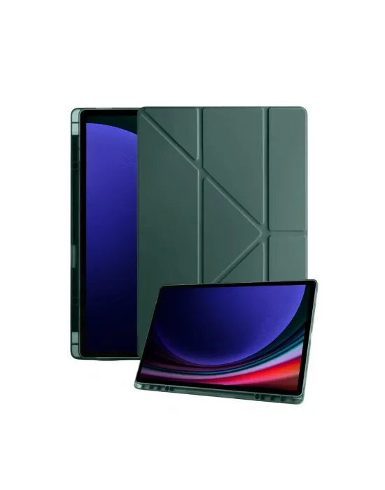 Samsung Galaxy Tab A11 Plus Kalemlikli Mars Tablet Kılıfı - Koyu Yeşil