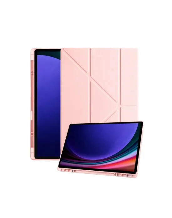 Samsung Galaxy Tab A11 Plus Kalemlikli Mars Tablet Kılıfı - Rose Gold