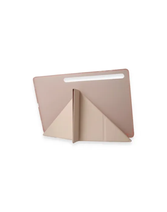 Samsung Galaxy Tab A9 Kılıf Kalemlikli Mars Tablet Kılıfı - Rose Gold