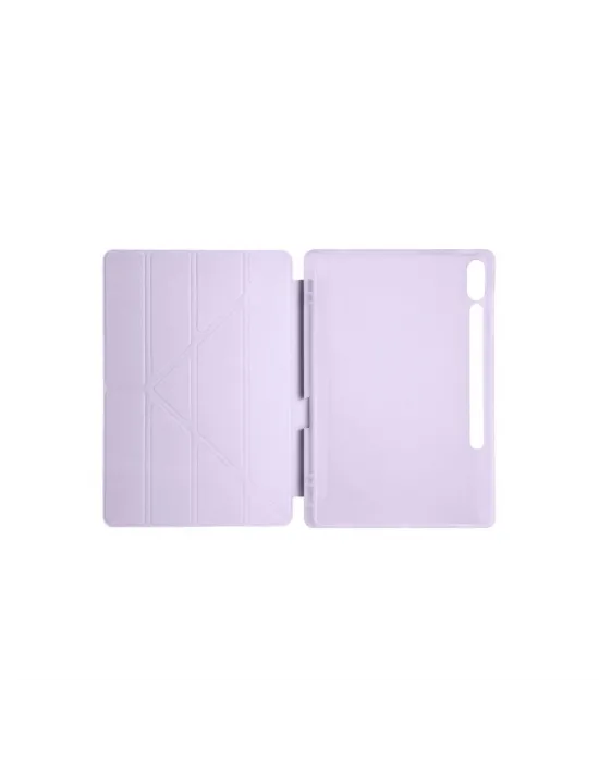 Samsung Galaxy X610 Tab S9 Fe Plus 12.4 Kılıf Kalemlikli Mars Tablet Kılıfı - Lila