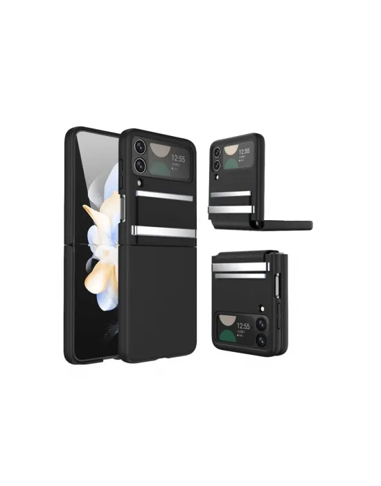 Samsung Galaxy Z Flip 3 Kılıf Belt Flip Kapak - Siyah