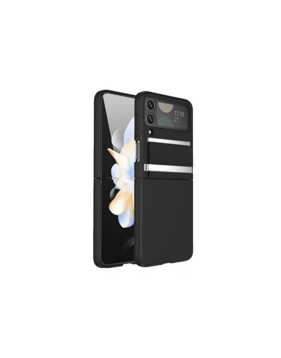 Samsung Galaxy Z Flip 3 Kılıf Belt Flip Kapak - Siyah