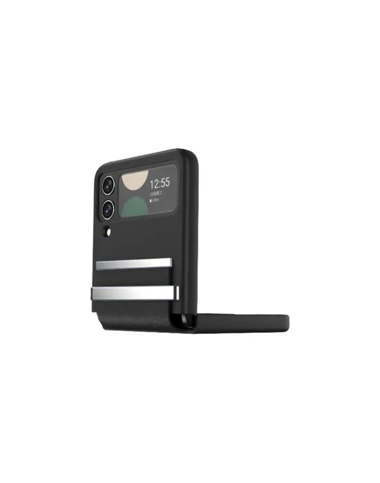 Samsung Galaxy Z Flip 3 Kılıf Belt Flip Kapak - Siyah