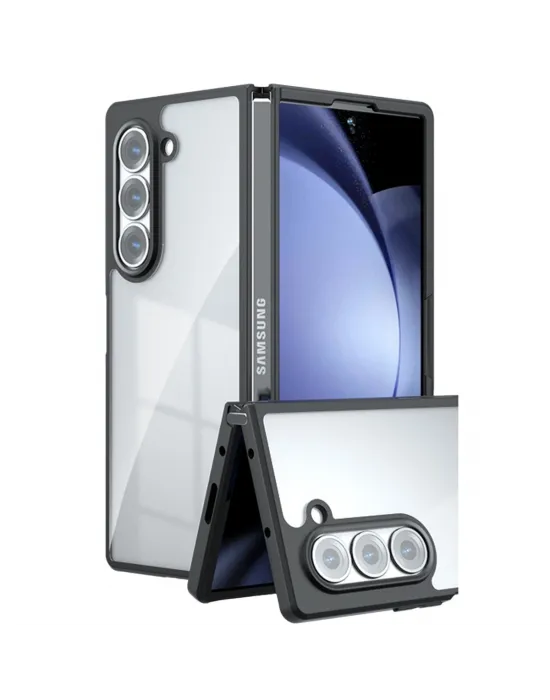 Samsung Galaxy Z Fold 5 Kılıf Blur Fold Kapak - Siyah