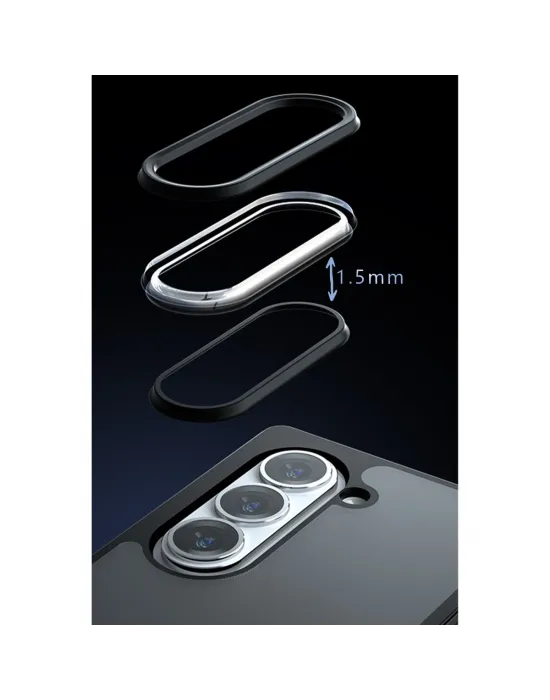 Samsung Galaxy Z Fold 5 Kılıf Blur Fold Kapak - Siyah