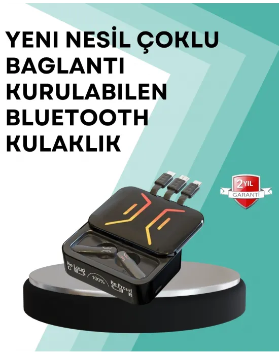 Type-c Girişli Bluetooth Kulaklık – Uzun Bekleme Süresi