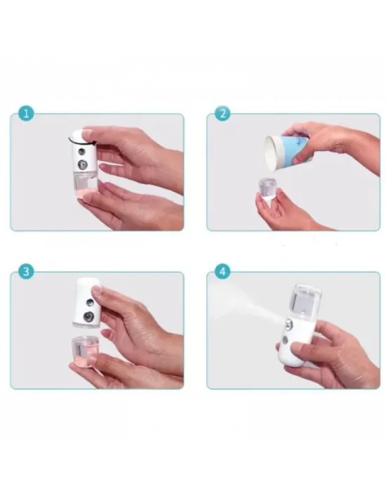 Şarjlı Mini Yüz Nemlendirici Dezenfektan Cihazı Mist Sprayer