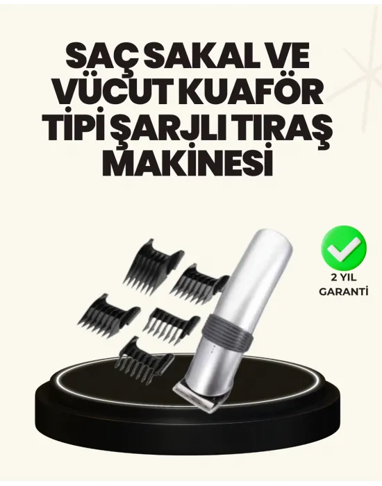 Şarjlı Ve Kablosuz Tıraş Makinesi – Her Yerde Rahat Kullanım