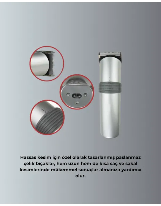 Şarjlı Ve Kablosuz Tıraş Makinesi – Her Yerde Rahat Kullanım