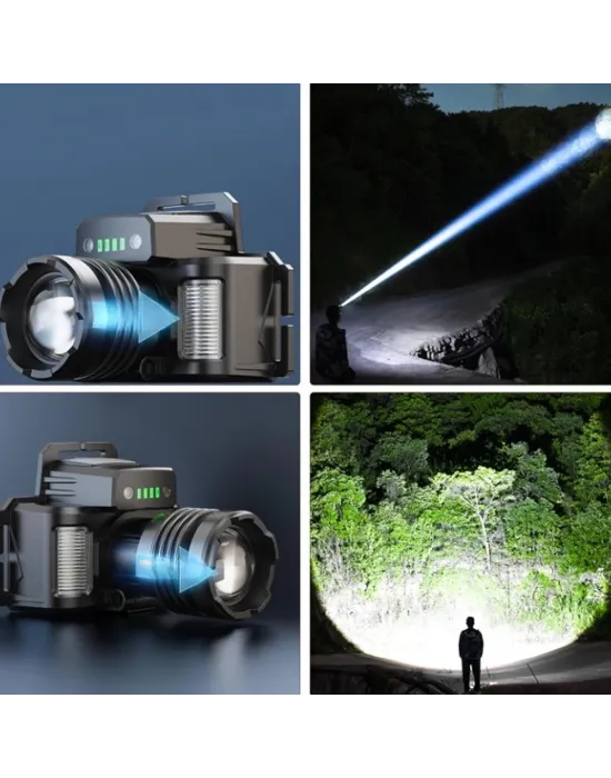 Sensörlü Cree Tg Led  Şarjlı Kafa Lambası  Wt-625