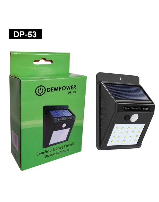 Sensörlü Güneş Enerjili Led Lamba