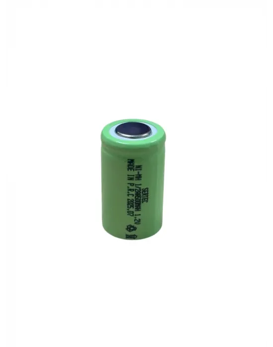 Sertec - 1.2v 500 Mah - 1/2aa - Ni-mh Şarjlı Pil - (başsız / Flat Head)