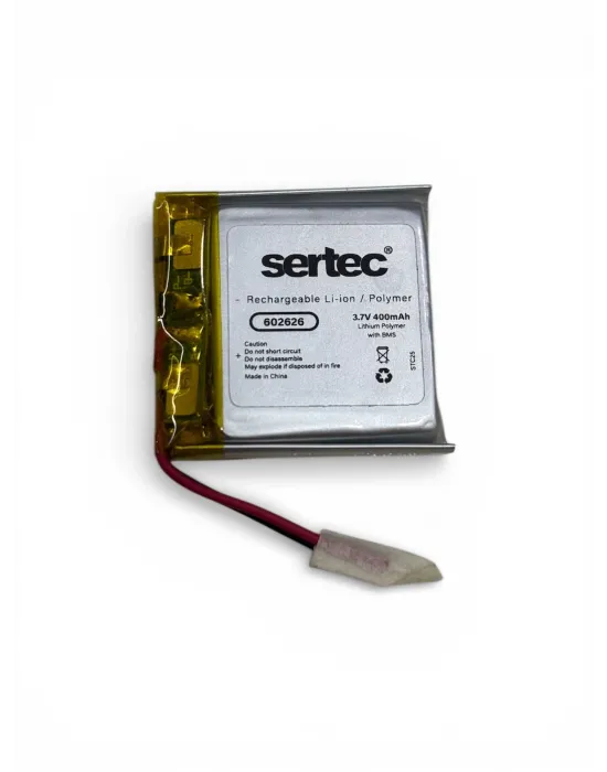 Sertec 602626 3.7v 400mah Li-polymer Pil (devreli/1.5a)