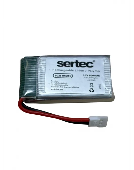 Sertec / 902540 / 3.7v - 800mah - 25c Beyaz Soket