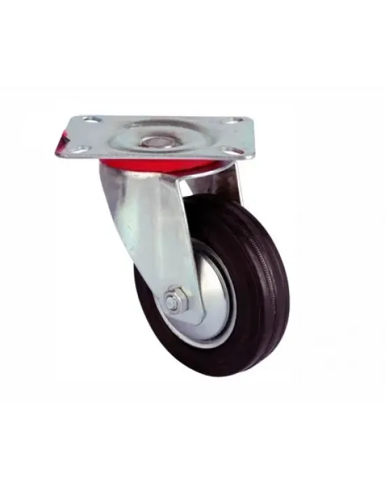 Servis Tekeri - Tablalı Siyah Döner - Çap 150 Mm