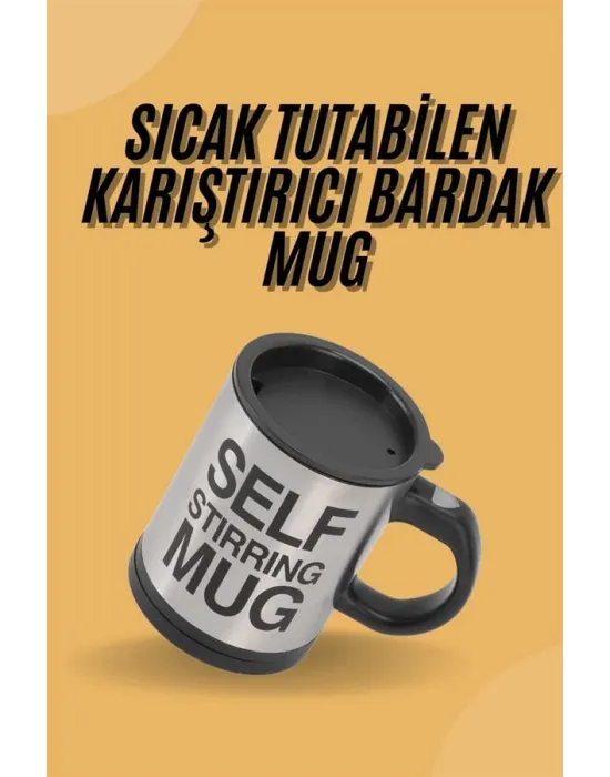 Sıcak Tutan Termos Bardak Kendi Kendini Karıştıran Mikser Kupa