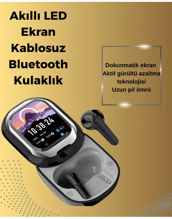 Şık, Akıllı Ve Güçlü: Led Ekranlı Kablosuz Kulaklık Seti