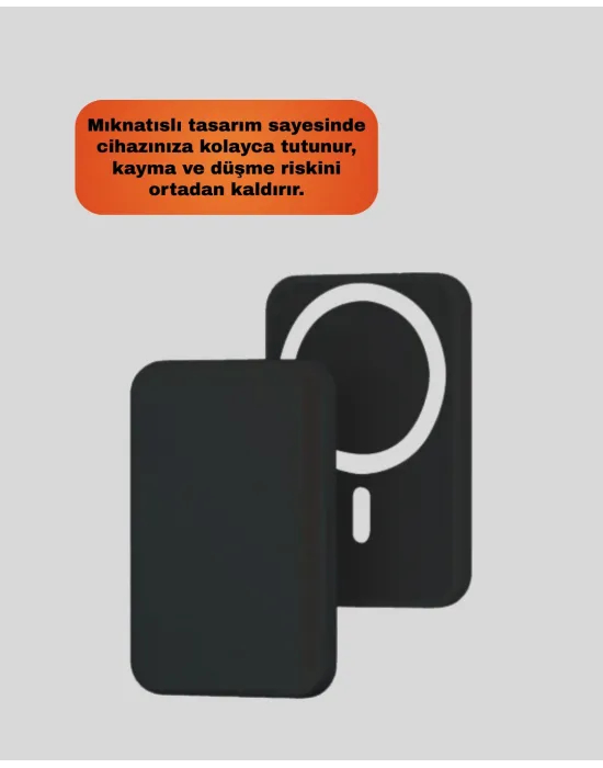 Şık Tasarımlı Magsafe Araç Telefon Tutucu Type-c Girişli