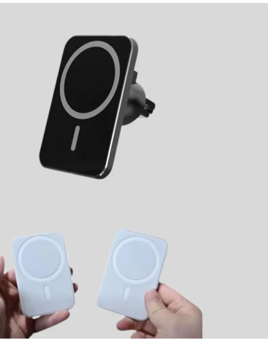 Şık Tasarımlı Magsafe Araç Telefon Tutucu Type-c Girişli
