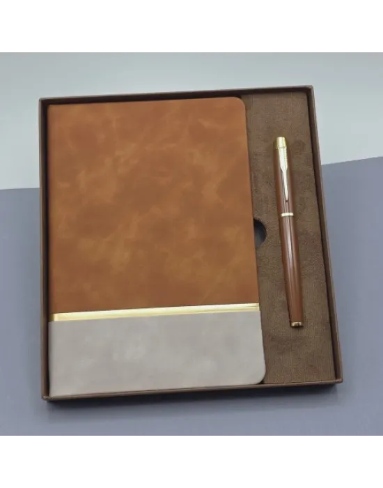 Soft Deri Defter Ve Roller Kalem Seti