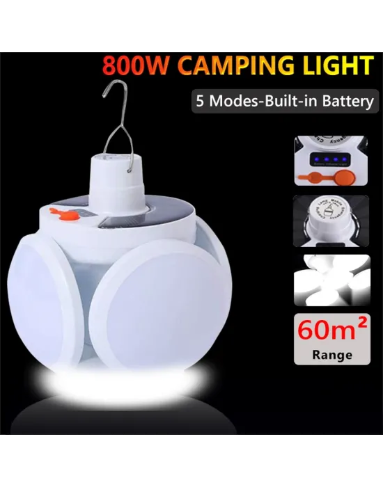Solar 5 Kanatlı Kamp Lambası