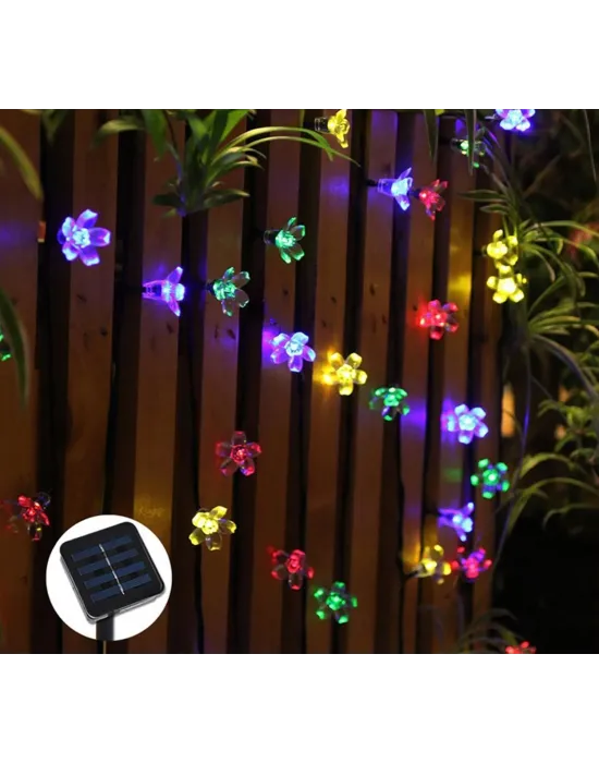 Solar 5m 50 Led Papatya Rgb 8 Fonksiyonlu