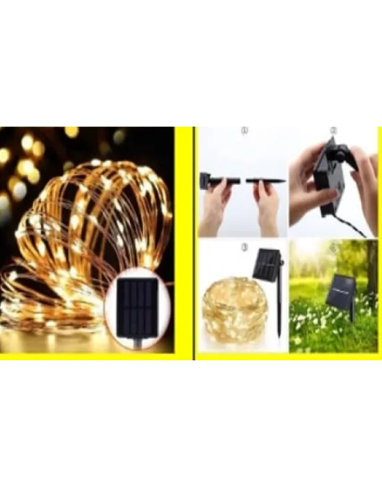 Solar Peri Led 20m 200 Led Gün Işığı
