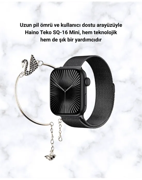 SQ-16 Mini Series 10 Akıllı Saat – 3 Kordon + Hediye Bileklik