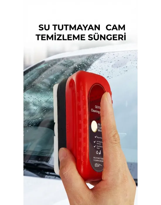 Su Bırakmayan Özel Araç Cam Temizleme Süngeri, Pratik Kullanım