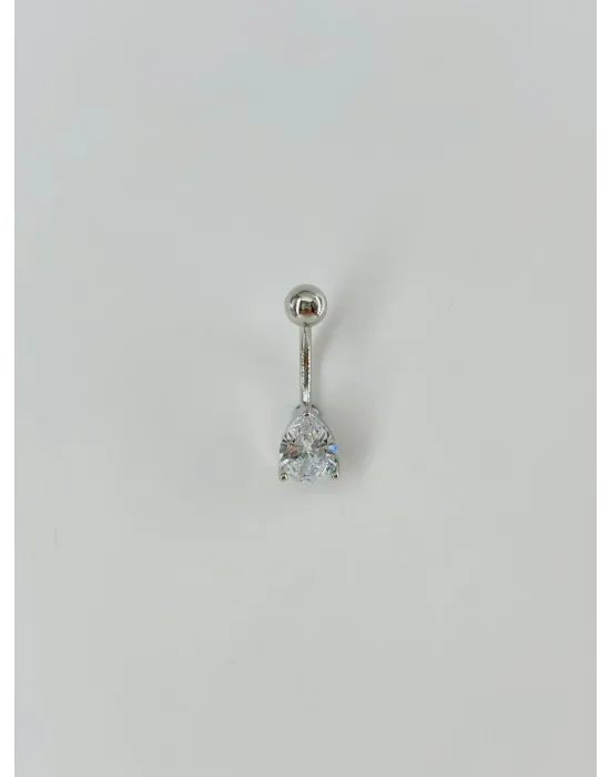 Su Damlası Detaylı Göbek Piercing - Pg0023