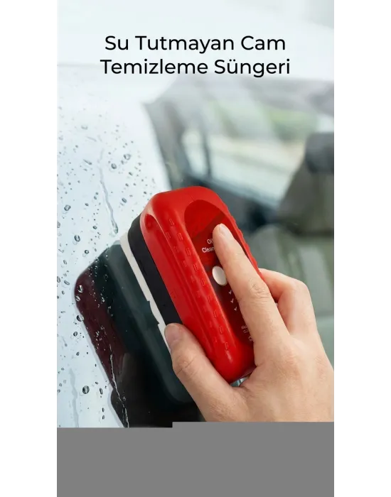 Su İz Bırakmayan Pratik Araç Camı Temizleme Süngeri