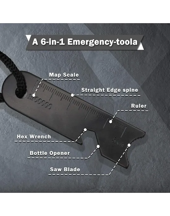 Survive Magnezyum Çubuğu Ateş Başlatıcı Çakmak Taşı