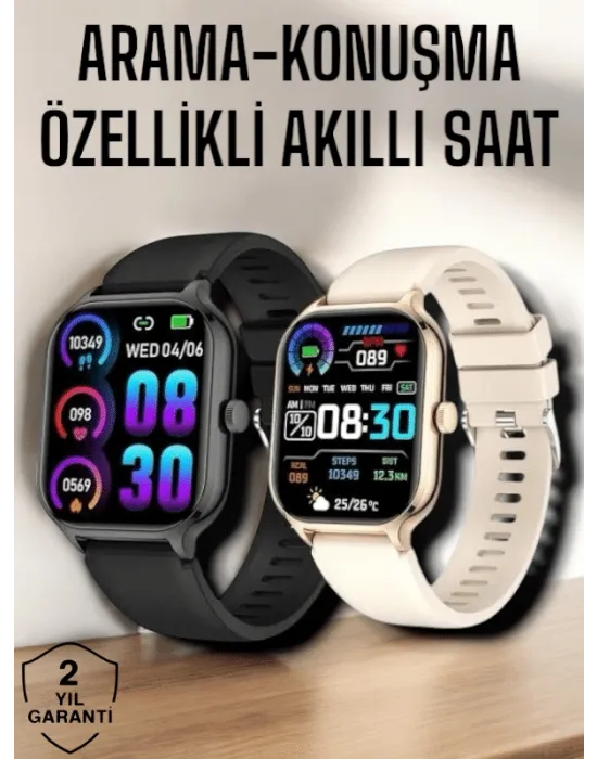 Suya Dayanıklı Bluetooth Akıllı Saat Gps, Adımsayar, Nabız & Sağlık Takibi